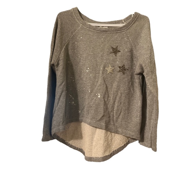 Cropped grey sweatshirt - Picture 4 of 4